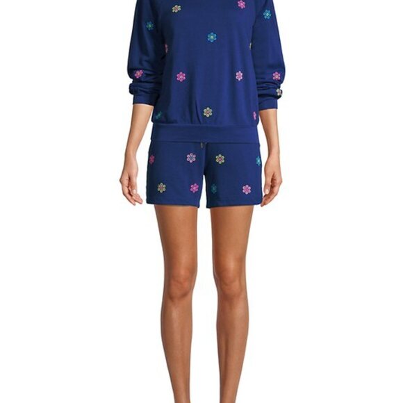 Lilly Pulitzer Landyn Embroidered Sweatshirt Top Pullover S - Picture 2 of 3